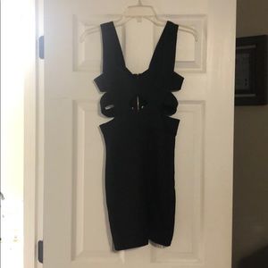 Black cutout dress